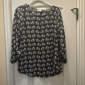 Black Elephant Blouse